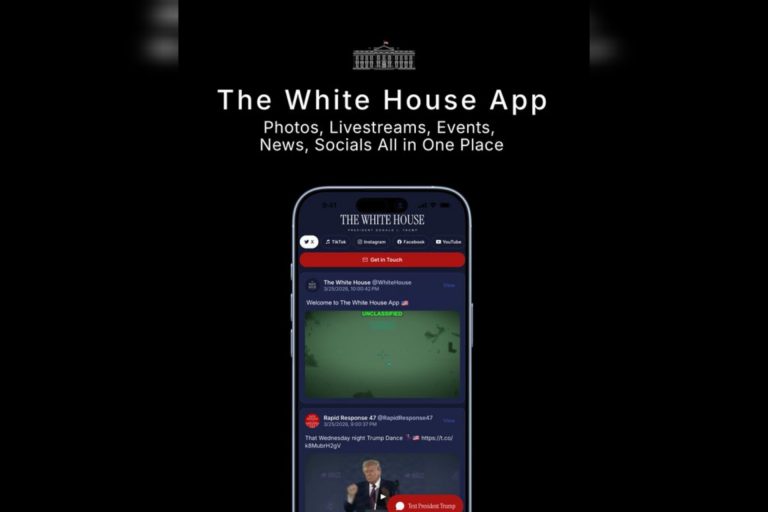 Trump lanza app oficial de la Casa Blanca