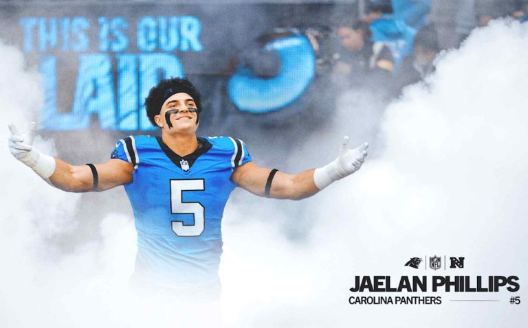 Jaelan Phillips vestirá la camiseta número 5 con los Panthers