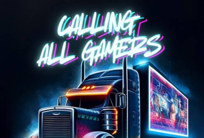 Noche de diversión familiar con camiones de juegos en el Crews Rec Center