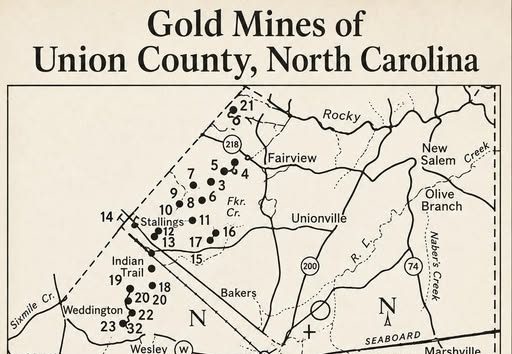 El oro escondido bajo Union County