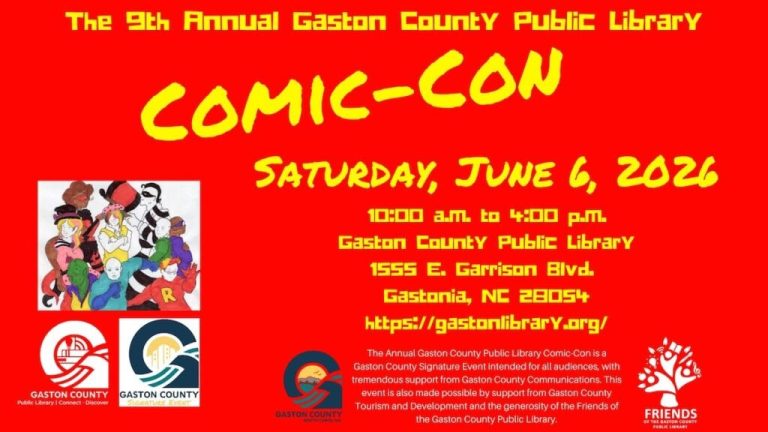 9.ª Comic-Con anual de la Biblioteca Pública de Gaston County