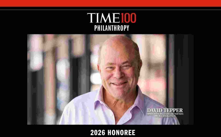 David Tepper, fundador de Charlotte FC, en la lista Time100 de filantropía de 2026