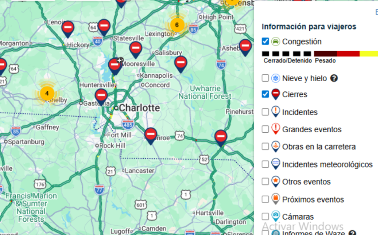 Nueva plataforma DriveNC tiene alertas y tráfico en tiempo real
