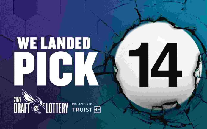 Los Hornets obtienen la 14ª selección en la lotería del Draft de la NBA de 2026
