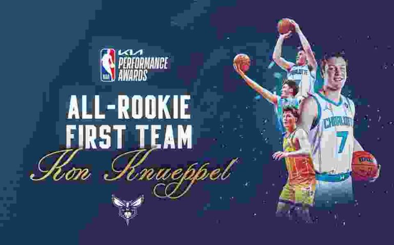 Kon Knueppel nombrado miembro del primer equipo de novatos de la NBA de KIA