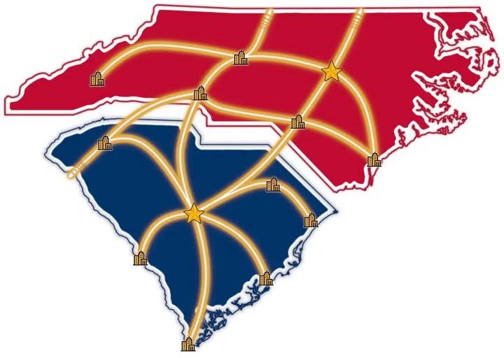 Debaten sobre una posible conexión ferroviaria entre Charlotte y Rock Hill