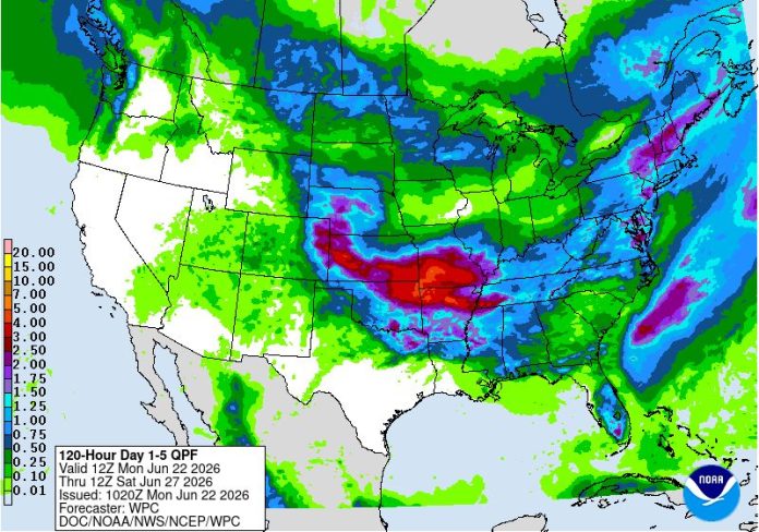 NWS: Tormentas e inundaciones marcarán el inicio del verano