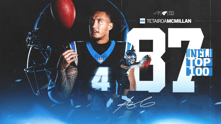 Tetairoa McMillan se ubica en el puesto 87