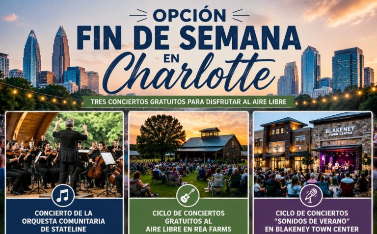Opción Fin de Semana: 3 conciertos gratuitos en Charlotte