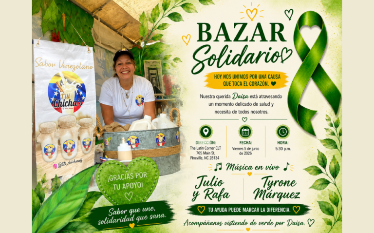 Realizan bazar solidario para la venezolana Daisa Jiménez