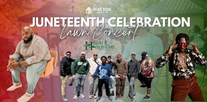 Concierto al aire libre en celebración del Juneteenth en Huntersville
