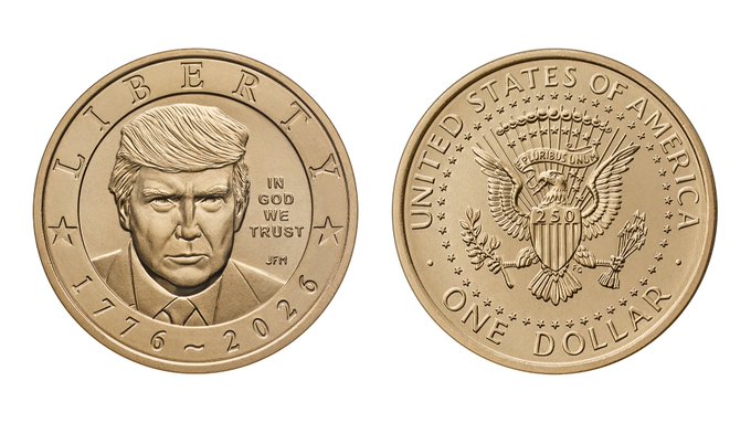 Nuevas monedas de oro y plata conmemorativas por los 250 años de EE.UU.