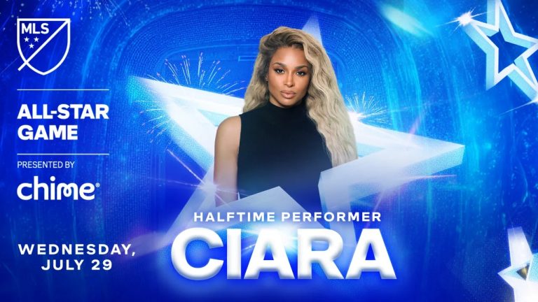 Ciara, artista principal del espectáculo del Juego de Estrellas de la MLS 2026