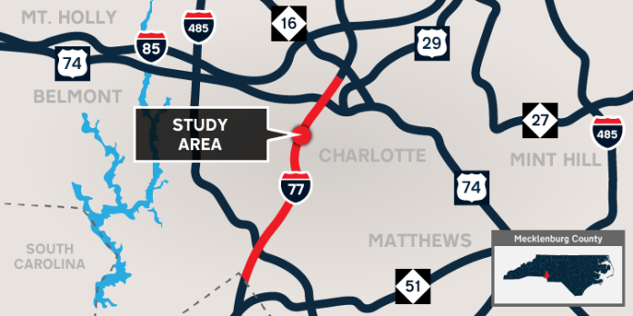 Charlotte reabre el debate sobre los carriles de peaje en la I-77 Sur