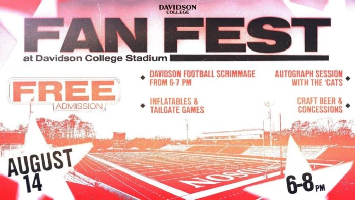 Fan Fest en Davidson College el 14 de agosto