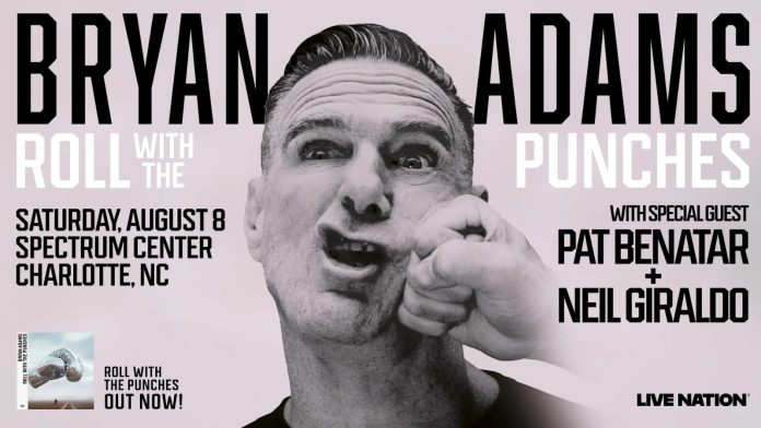 Bryan Adams llevará su gira Roll With The Punches a Charlotte
