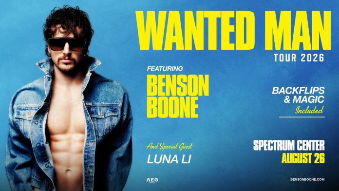 Benson Boone llega a Charlotte con su 