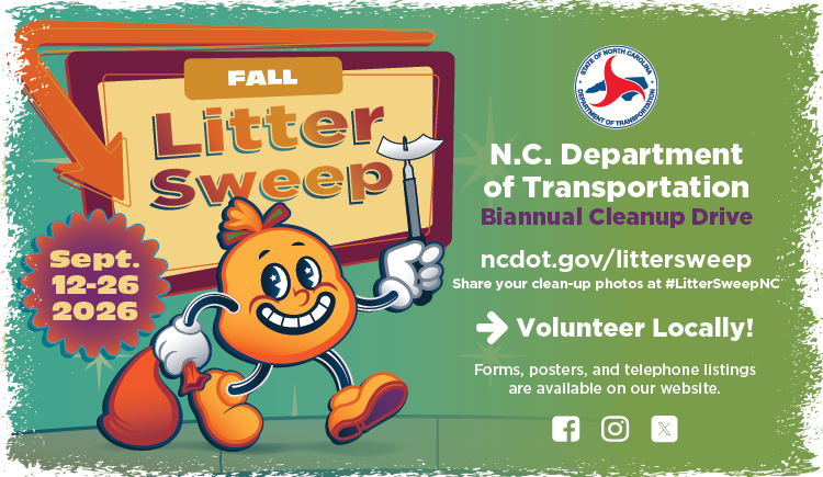 Campaña de limpieza de NC para un otoño con carreteras más limpias