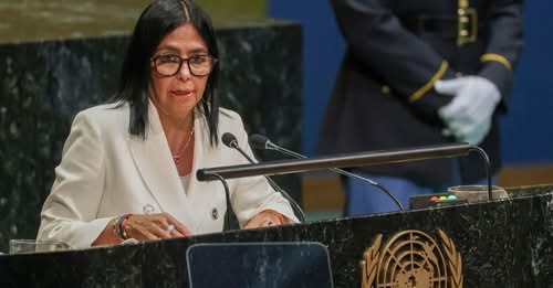 Delcy Rodríguez anuncia desde la ONU elecciones futuras en Venezuela