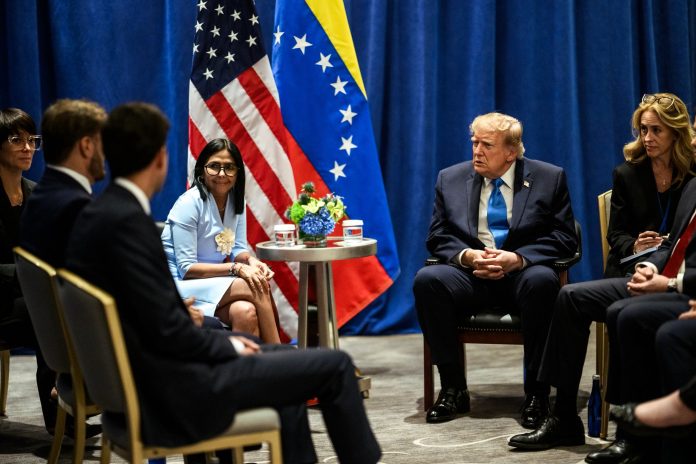 Trump y Delcy Rodríguez se reunieron en New York