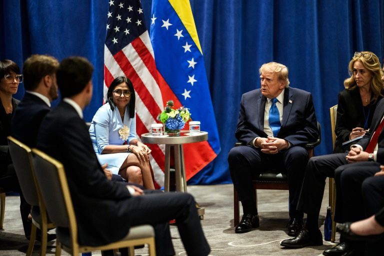 Trump y Delcy Rodríguez se reunieron en New York