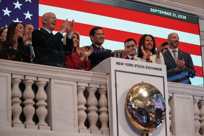 Marco Rubio abre la semana de la ONU tocando la campana en la Bolsa de NY