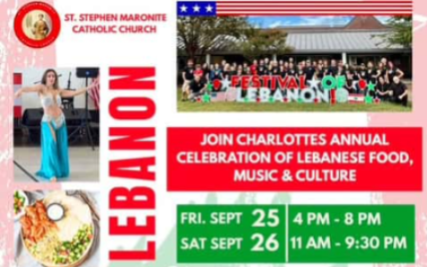 Festival del Líbano los días 25 y 26 de septiembre