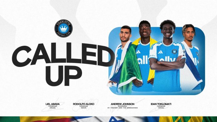 Convocan a cuatro jugadores del Charlotte FC a sus selecciones nacionales para la próxima fecha FIFA