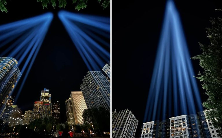 Iluminarán cielo de Charlotte en memoria del 11 de septiembre