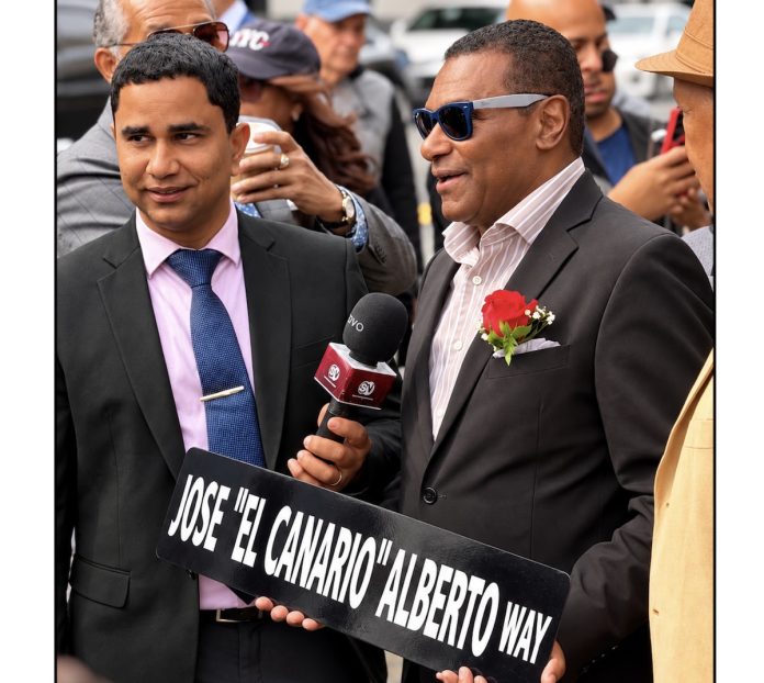 Inauguran la calle José “El Canario” Alberto Way en New Jersey