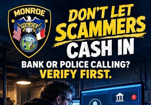 Policía de Monroe alerta sobre estafas telefónicas que buscan robar dinero mediante amenazas