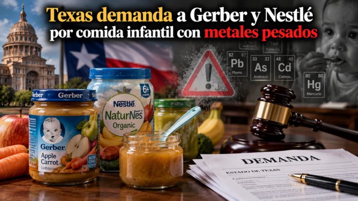 Texas demanda a Gerber y Nestlé por comida infantil con metales pesados