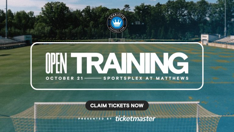 El Charlotte FC organizará un entrenamiento abierto en el Sportsplex de Matthews
